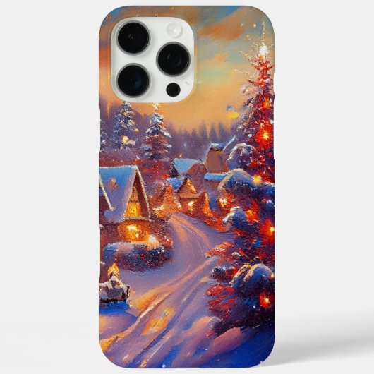 Winter Village Holiday Case-Mate iPhone Case (Achterkant)
