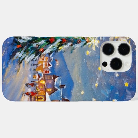Winter Village Holiday Case-Mate iPhone Case (Achterkant (horizontaal))