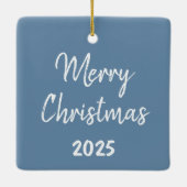 Winter Village Holiday Keramisch Ornament (Achterkant)