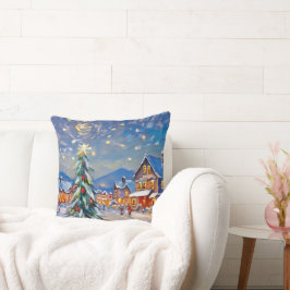 Winter Village Holiday Kussen