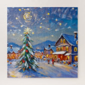 Winter Village Holiday Legpuzzel (Verticaal)