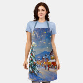 Winter Village Holiday Schort (Gedragen)