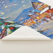 Winter Village Holiday Sherpa Deken (3/4)