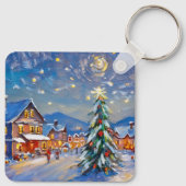 Winter Village Holiday Sleutelhanger (Achterkant)