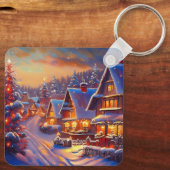 Winter Village Holiday Sleutelhanger (Achterkant)