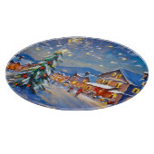 Winter Village Holiday Snijplank (Hoek)