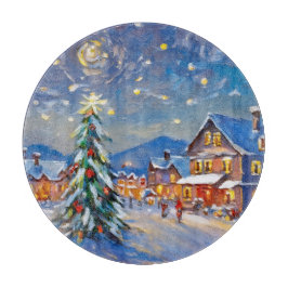 Winter Village Holiday Snijplank