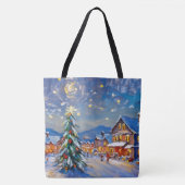 Winter Village Holiday Tote Bag (Voorkant)