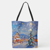 Winter Village Holiday Tote Bag (Achterkant)