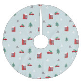 Winter Village Kerstboom Rok (Voorkant)