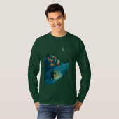 Winter Village Lantern Walk Illustration shirt (Voorkant volledig)