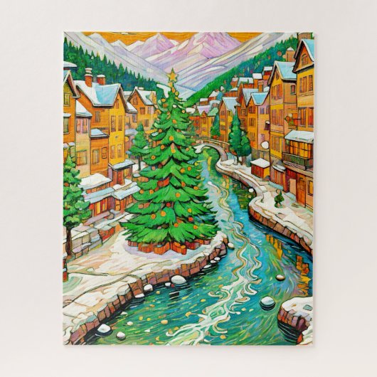 Winter Village Legpuzzel (Verticaal)
