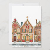  Winter Village Neutral Gingerbread Baby Shower Kaart (Achterkant)