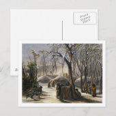 Winter Village of the Minatarres, bord 26 from Vo Briefkaart (Voorkant / Achterkant)