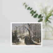 Winter Village of the Minatarres, bord 26 from Vo Briefkaart (Staand voorkant)