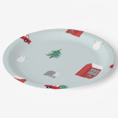 Winter Village Papieren Bordje (Gekanteld)