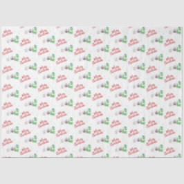 Winter Village Scene Merry Kerstry Tissuepapier