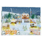 Winter Village Sfeer Groot Cadeauzakje (Achterkant)
