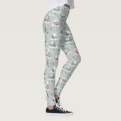 Winter Village Sneeuwlandschap Patroon Leggings (Rechts)