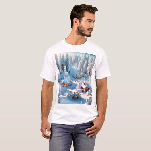Winter Village T-shirt (Voorkant volledig)