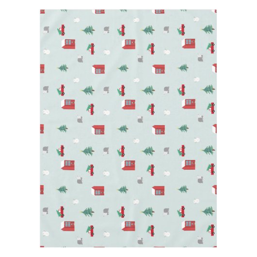 Winter Village Tafelkleed (Voorkant)