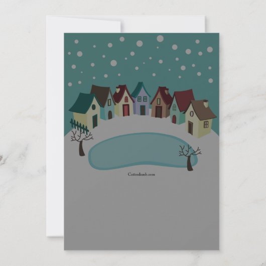 Winter Village Uitnodiging (Achterkant)