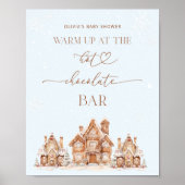 Winter Village Warm op bij de Hot Chocolate Bar Poster (Voorkant)