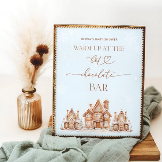 Winter Village Warm op bij de Hot Chocolate Bar Poster