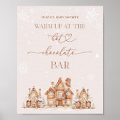 Winter Village Warm op bij de Hot Chocolate Bar Poster (Voorkant)
