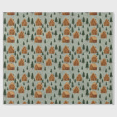 Winter Village Wrapping Paper Cadeaupapier (Vlak)