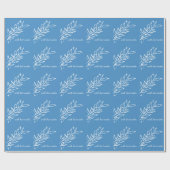 Winter Vintage Botanical. Cadeaupapier (Vlak)