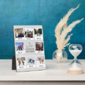 Winter Vision Board Familiefoto met datum Fotoplaat (Zijkant)