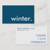 winter. visitekaartje (Voorkant / Achterkant)
