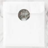 Winter Voederboerenticker Ronde Sticker (Tas)