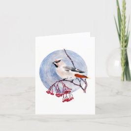 Winter Vogel Kerstkaart Feestdagen Kaart