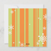 Winter Vogel Nieuwe Baby Meisje Foto Aankondiging (Achterkant)