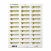 Winter Vogel Vakantie Retouradres Label (Full Sheet)