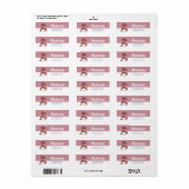 Winter Vogel Vakantie Retouradres Label (Full Sheet)