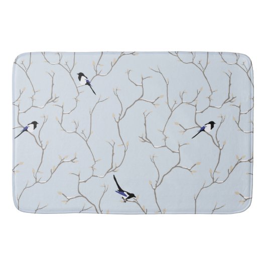 Winter Vogels Badmat (Voorkant)