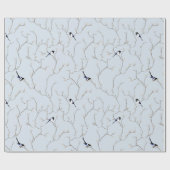 Winter Vogels Cadeaupapier (Vlak)