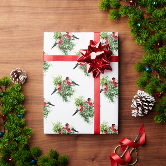 Winter Vogels Cadeaupapier (Feestdagen Geschenken)