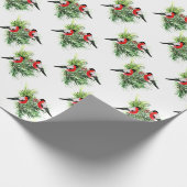 Winter Vogels Cadeaupapier (Hoek)