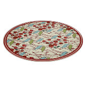 Winter Vogels en Bessen Charcuterie Board Snijplank (Hoek)