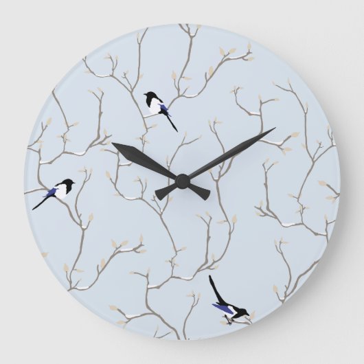 Winter Vogels Grote Klok (Voorkant)
