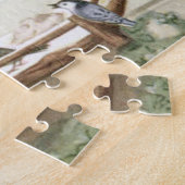 Winter Vogels Kerstboom Vakantie Natuur Legpuzzel (Zijkant)