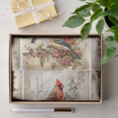 Winter Vogels negen Tissuepapier (Geschenk)