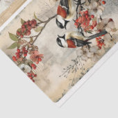 Winter Vogels negen Tissuepapier (Detail)