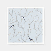 Winter Vogels Servet (Voorkant)