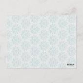 Winter Vogels Trouwtafel Nummer Briefkaart (Achterkant)
