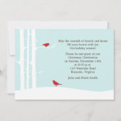 Winter Vogels Vakantie Viering Kaart (Voorkant)